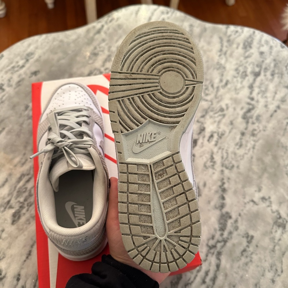 Nike dunks Light Grey/White size 7.5 Women’s - Picture 7 of 8
